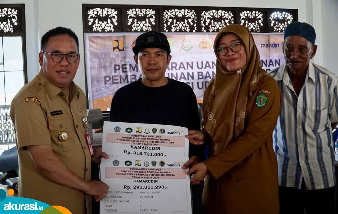 Pj Bupati PPU Hadiri Penyerahan Ganti Rugi Masyarakat Terdampak Pembangunan Bandara VVIP IKN