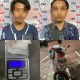 Pelaku MTN (25) dan MP (28) beserta barang bukti sabu seberat 6,90 gram, juga barang bukti lainnya yang diamankan di Polres Bontang. (Istimewa)