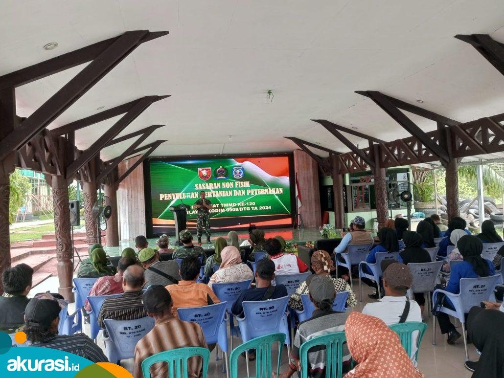 Satgas TMMD ke 120 Kodim 0908/Bontang Beri Penyuluhan Pertanian dan Peternakan Kepada Warga