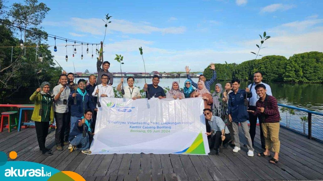 Peringati Hari Lingkungan Hidup, BPJS Ketenagakerjaan Bontang Tanam 400 Bibit Mangrove