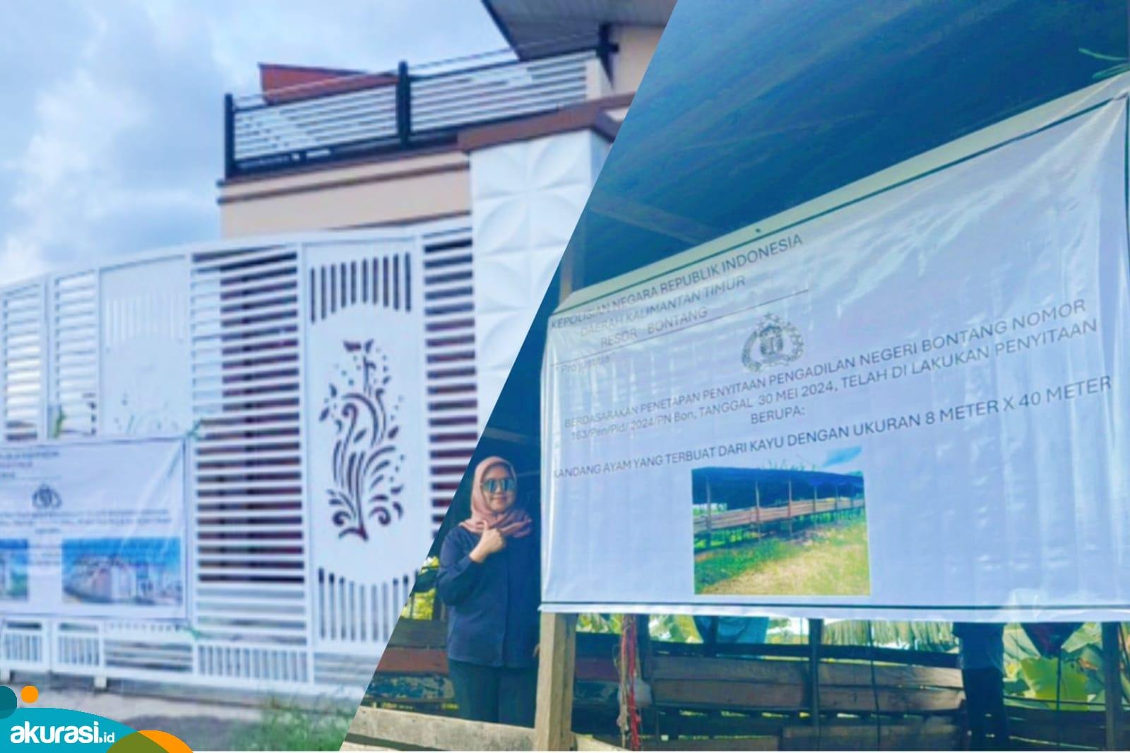 Rumah dan ternak pemilik Apderis Invest disita kepolisian. (Istimewa)