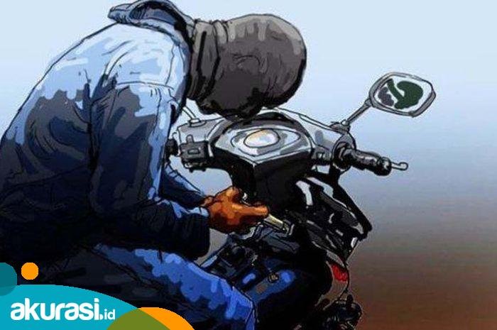 Pencurian sepeda motor mahasiswa Samarinda. (ilustrasi)