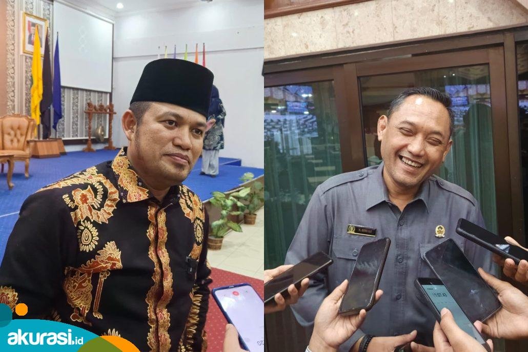 Bakal Calon Gubernur dan Wakil Gubernur Kaltim, Rudy Mas'ud - Seno Aji. (Muhammad Zulkifli/Akurasi.id)