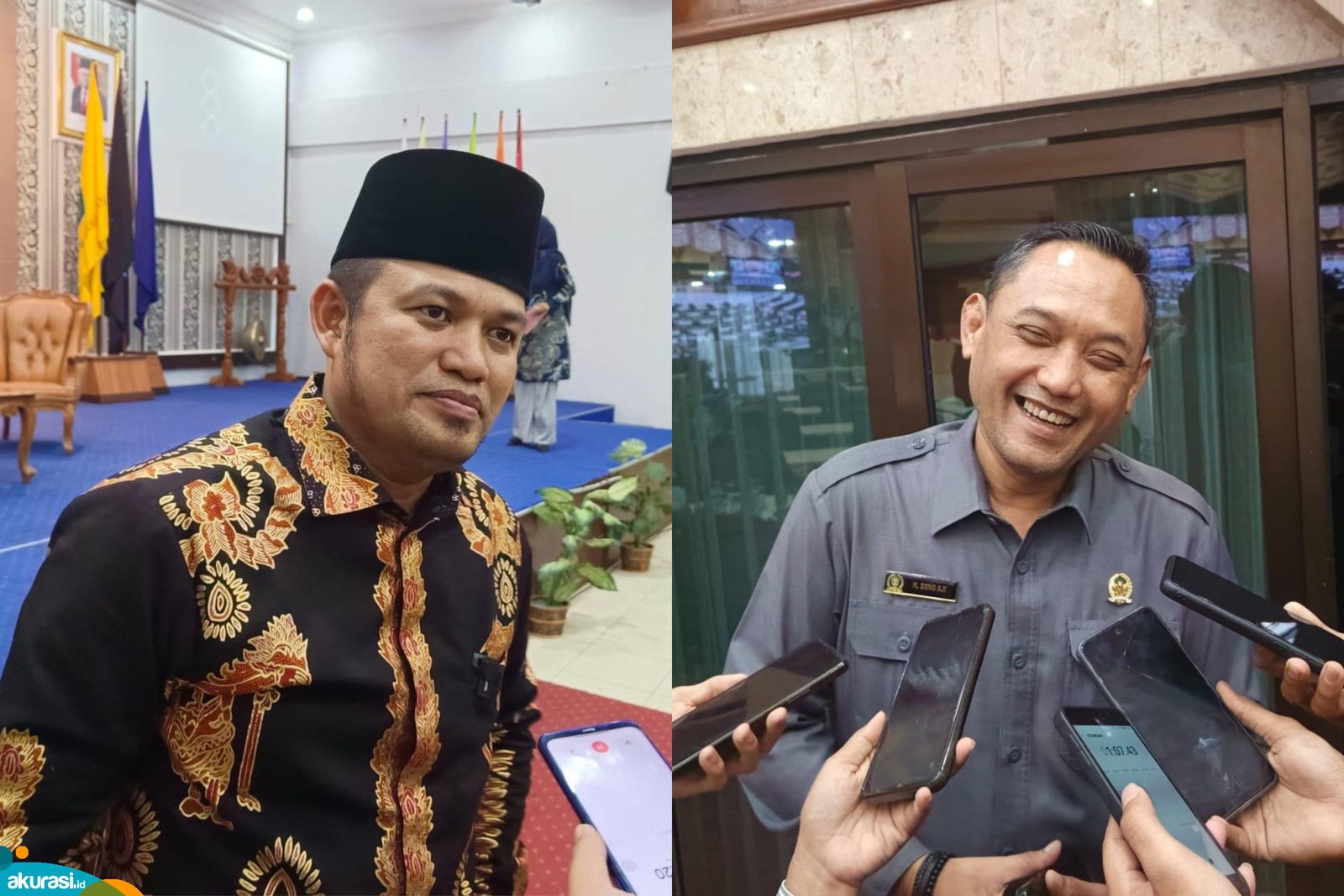 Bakal Calon Gubernur dan Wakil Gubernur Kaltim, Rudy Mas'ud - Seno Aji. (Muhammad Zulkifli/Akurasi.id)