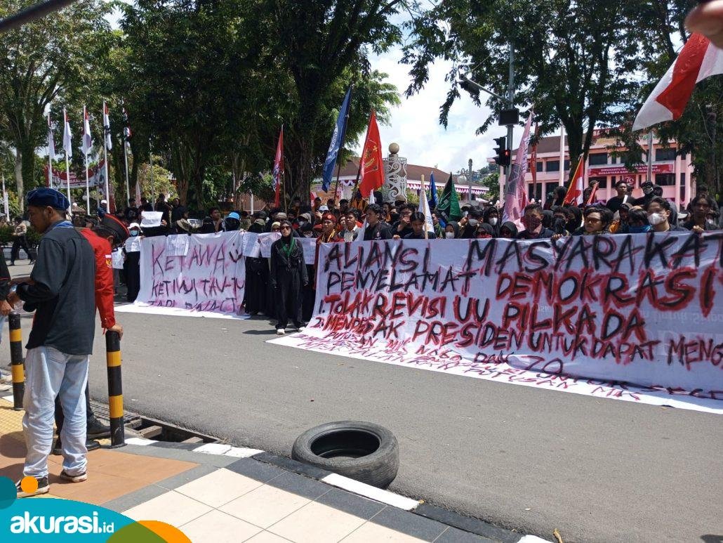 Turun ke Jalan, Aliansi Masyarakat Penyelamat Demokrasi Balikpapan Tolak Revisi UU Pilkada