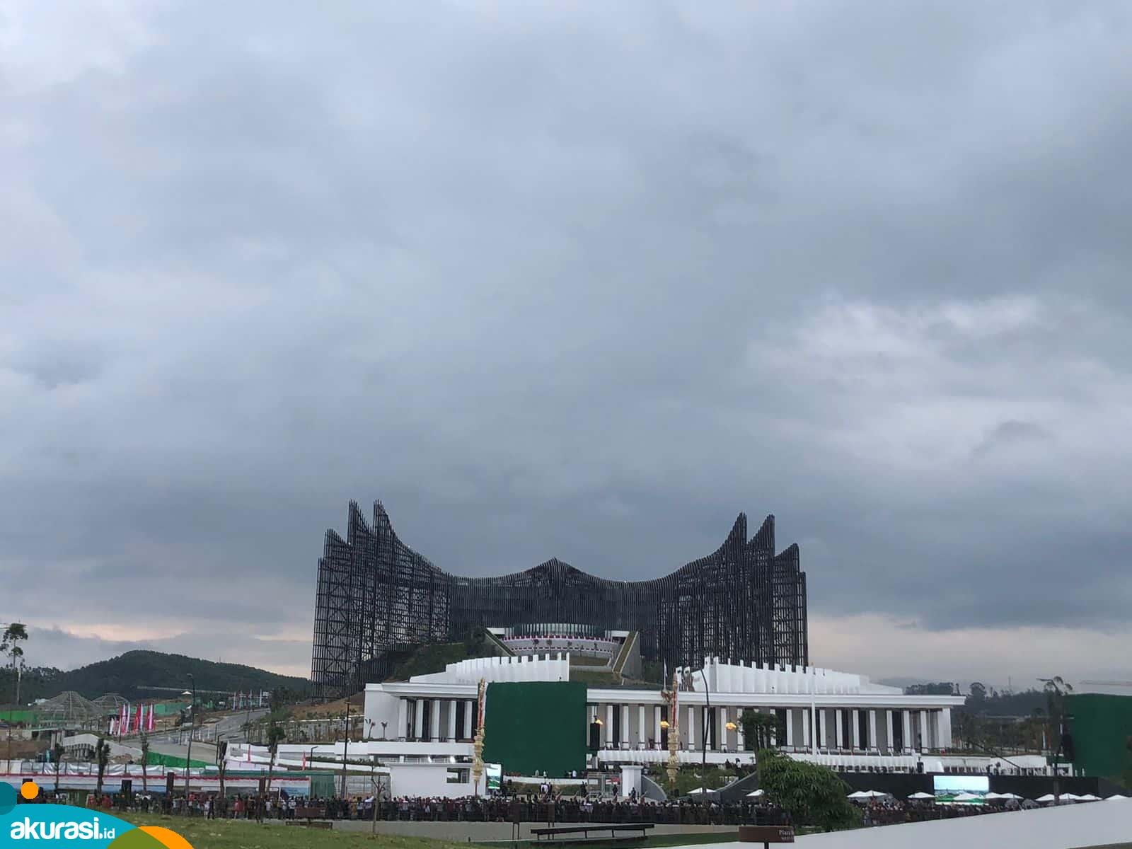 HUT ke-79 RI Dimulai, Cuaca Mendung Menyelimuti IKN