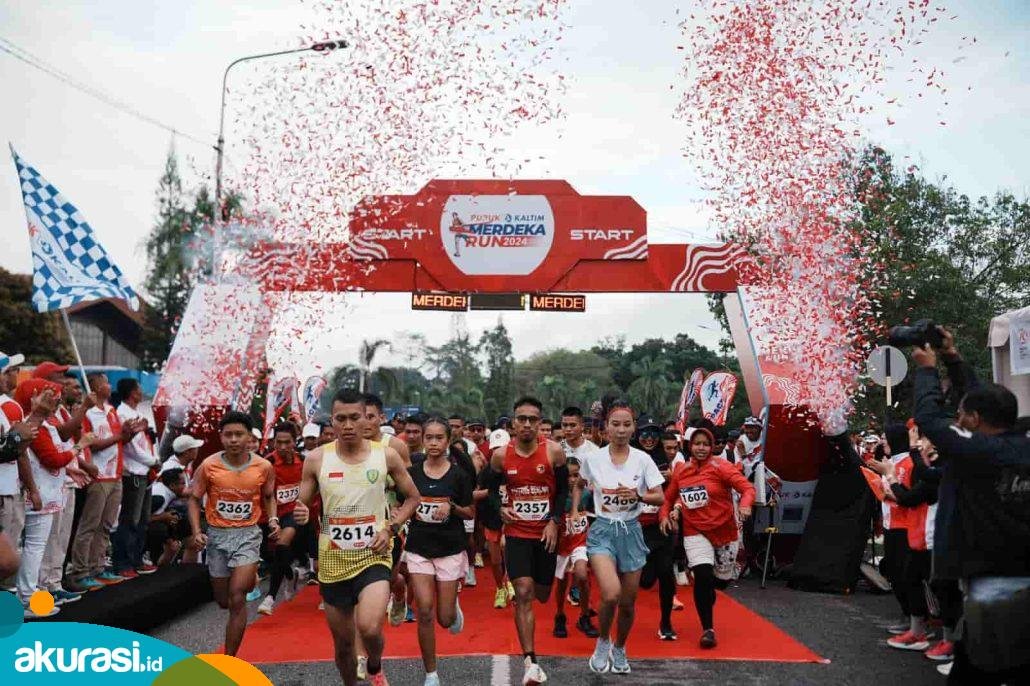 Tempuh Jarak 7,9 KM, Dua Ribu Pelari Meriahkan Pupuk Kaltim Merdeka Run 2024