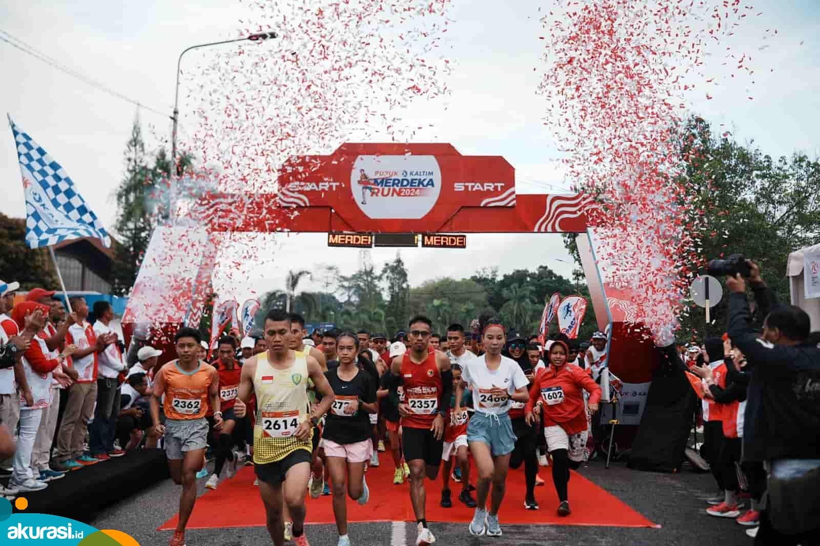 Tempuh Jarak 7,9 KM, Dua Ribu Pelari Meriahkan Pupuk Kaltim Merdeka Run 2024
