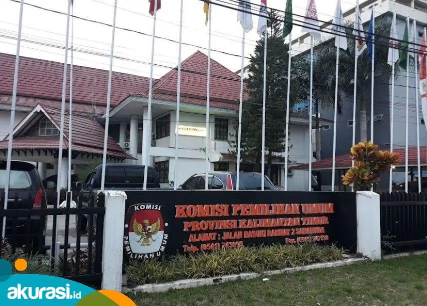 Kantor KPU Kaltim di Jalan Basuki Rahmat, Kota Samarinda. (Istimewa)