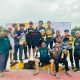 Porwanas Kalsel, tim atletik PWI Kaltim meraih medali perunggu dalam nomor estafet campuran 4x100 meter yang dipertandingkan di GOR Lambung Mangkurat, Kamis (22/8/2024). (ist)