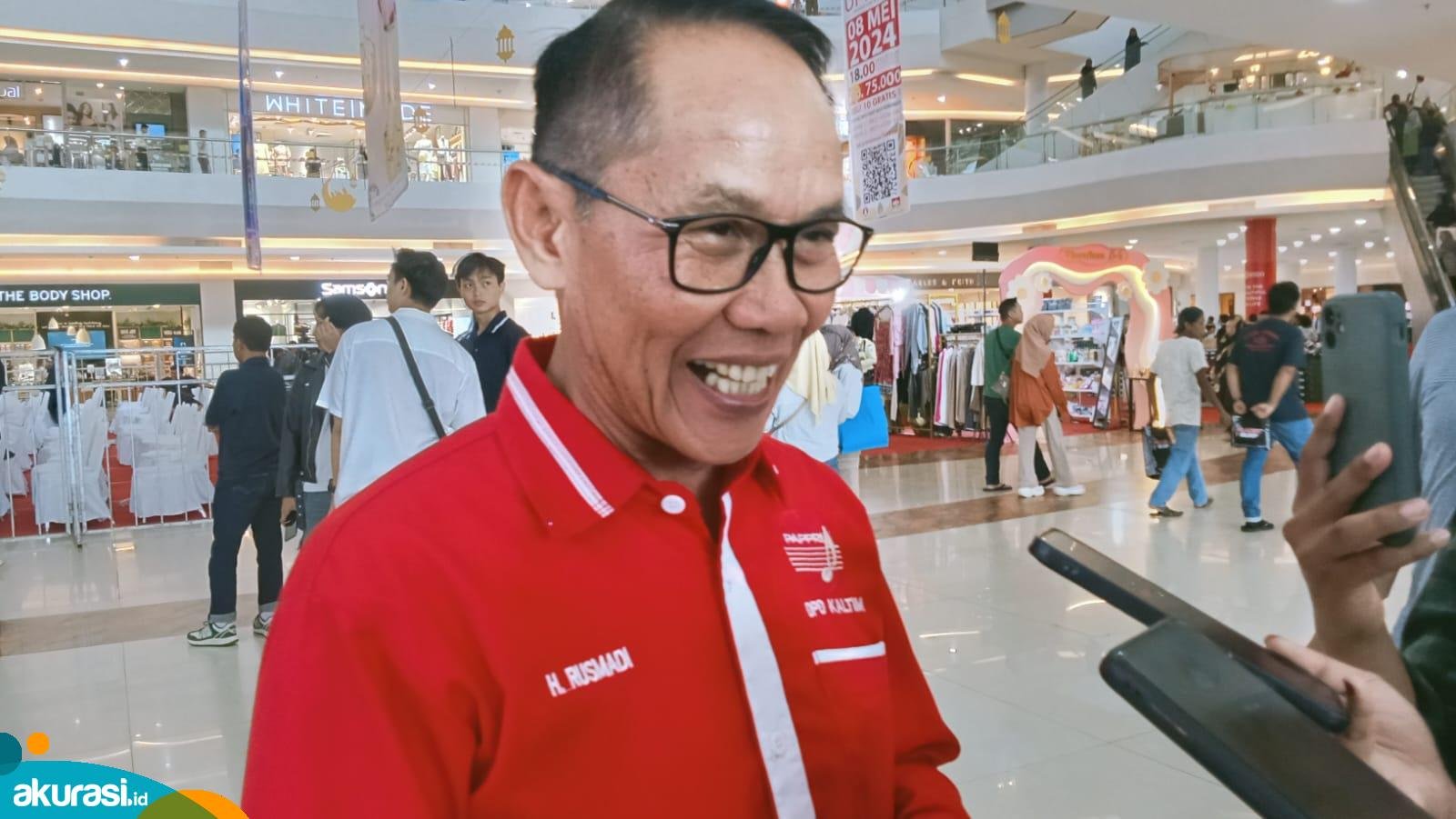 Wakil Wali Kota Samarinda, Rusmadi Wongso saat ditemui oleh awak media. (Muhammad Zulkifli/Akurasi.id)