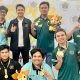 Tim Esport Kaltim di Porwanas Kalsel diperkuat Syamsuddin, Edi Akbar, Syahruddin, Muhammad Aril Syahrulsyah, dan Felanans G Moestari, berhasil memuncaki klasemen dengan 93 poin. (ist)