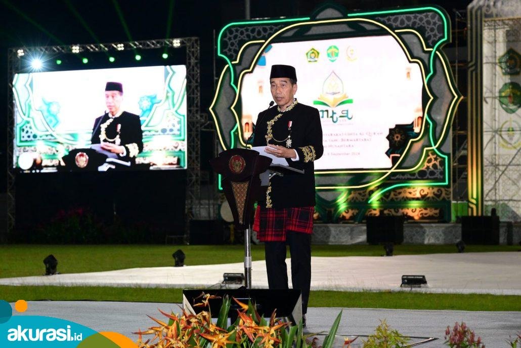 Buka MTQ Nasional, Presiden Jokowi Bicara Soal Moral Bangsa