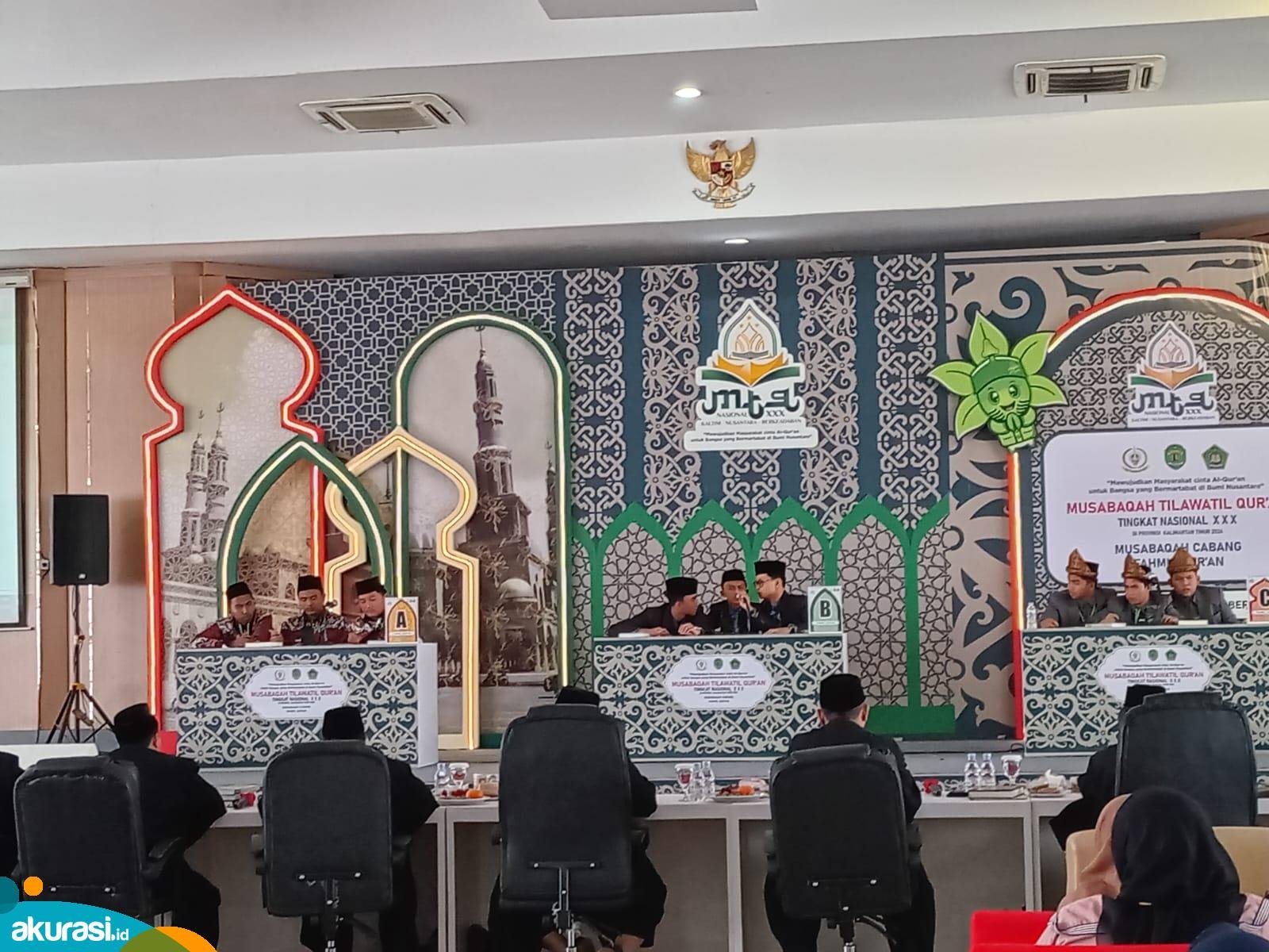 Tim Fahmil Qur'an Kaltim Juara 1 MTQ Nasional. (Yasinta Erikania Daniartie/Akurasi.id)