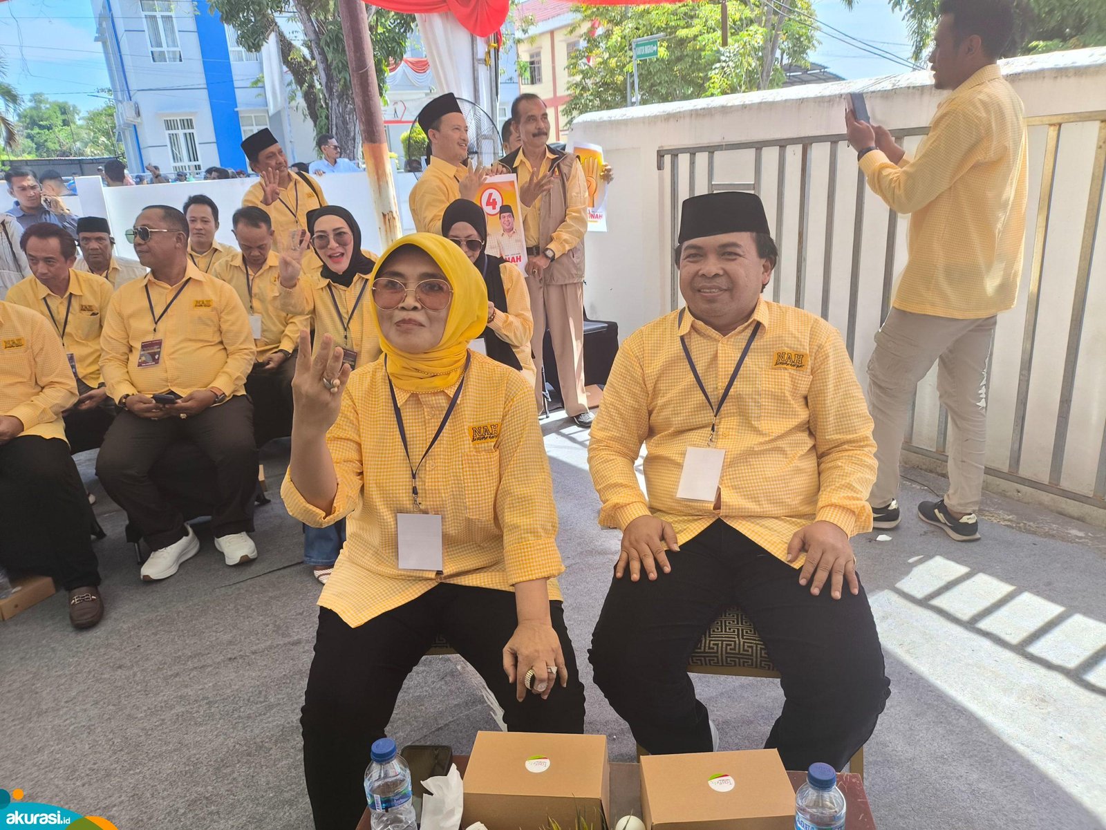 paslon Neni Moerniaeni - Agus Haris mendapatkan nomor urut 4. (Dwi Kurniawan Nugroho/Akurasi.id)