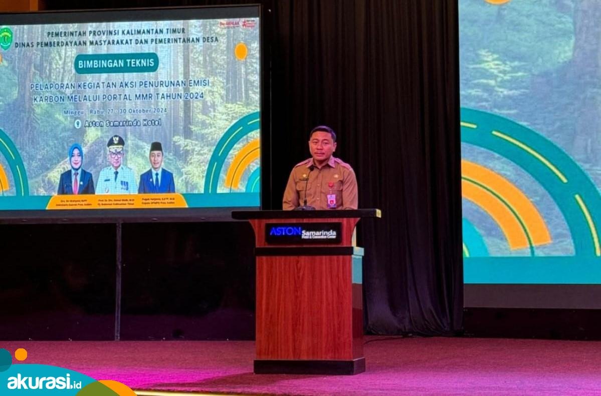 Aksi Penurunan Emisi Karbon Kaltim Diakui Bank Dunia, DPMPD Ajarkan Pemdes Cara Buat Laporan