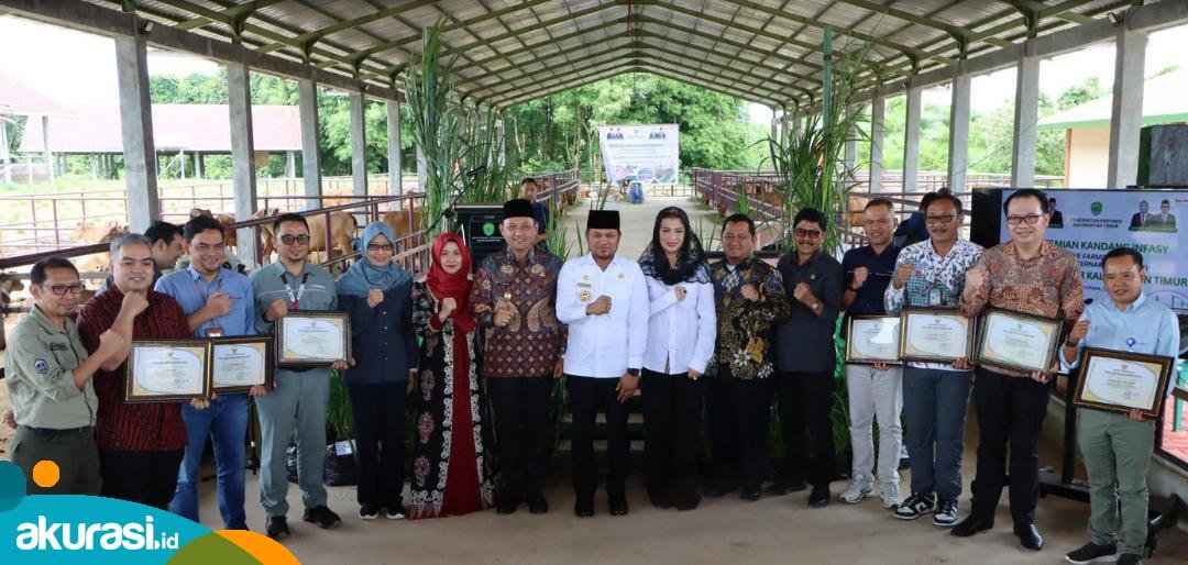 Bupati PPU Dampingi Gubernur Kaltim Resmikan Sistem Peternakan Intensif