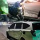 Ngebut Saat Lampu Kuning, Sigra Putih Disambar Motor di Simpang Yabis