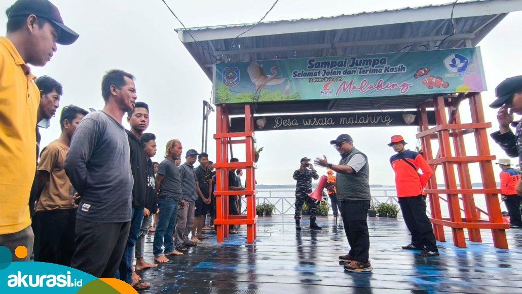 Warga Kampung Malahing Belajar Simulasi Evakuasi, untuk Hadapi Situasi Darurat