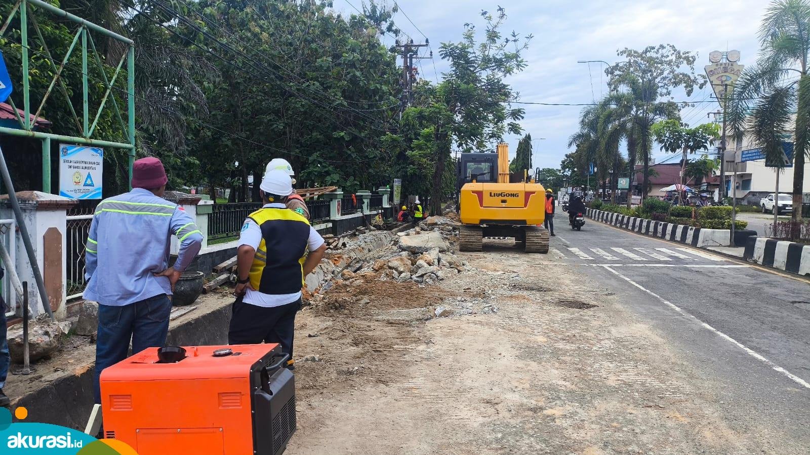 Trotoar Baru di Bontang