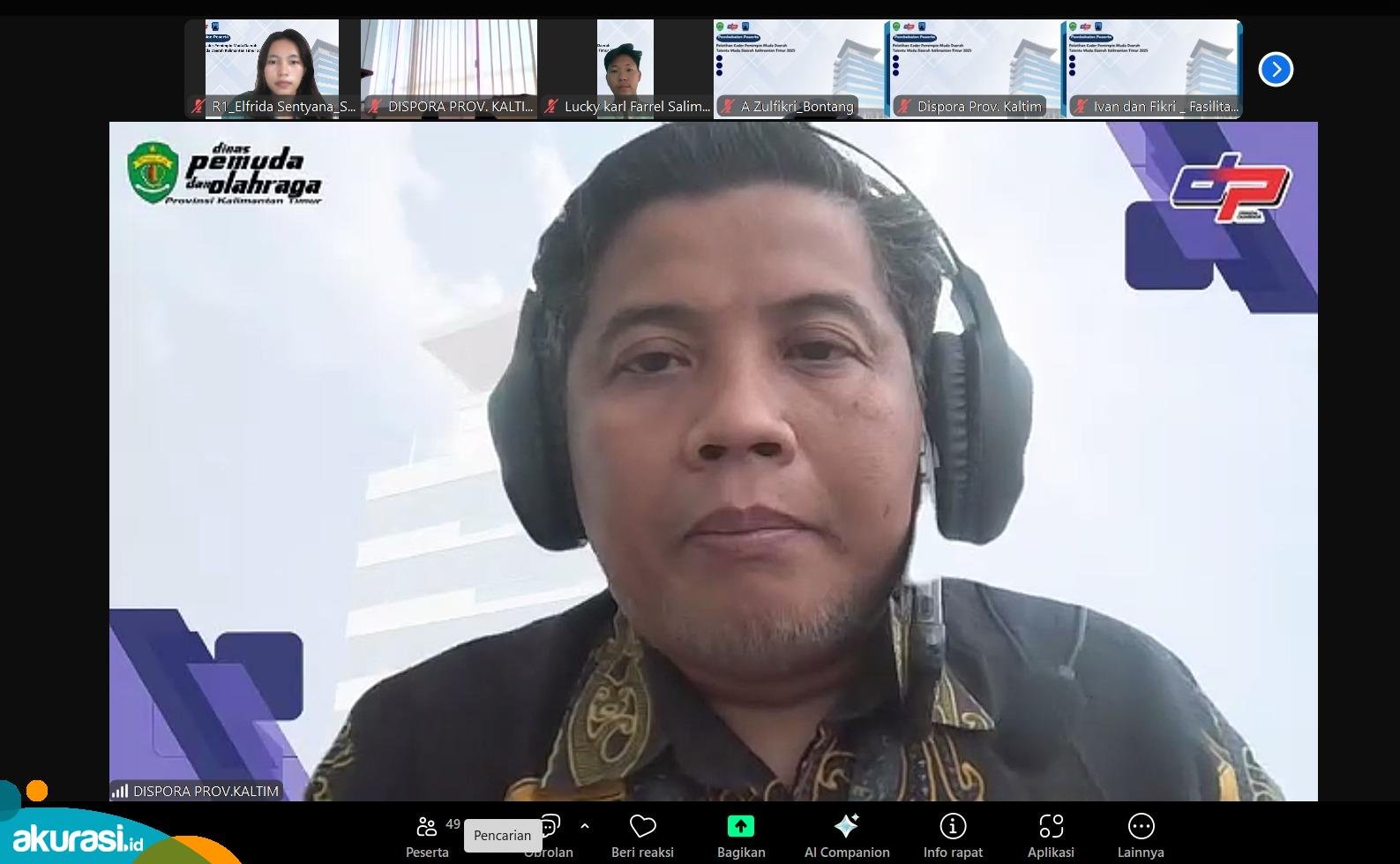 Dispora Kaltim Bekali 50 Peserta Terbaik Program Talenta Muda