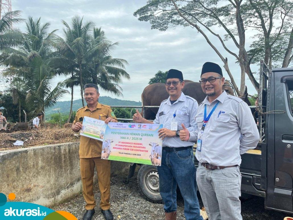 Menabur Berkah, PT Indominco Mandiri dan Mitra Serahkan 124 Hewan Kurban