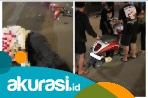 Diduga Ngebut, Pengendara Scoopy Hantam Ayla di Simpang Ahmad Yani Bontang