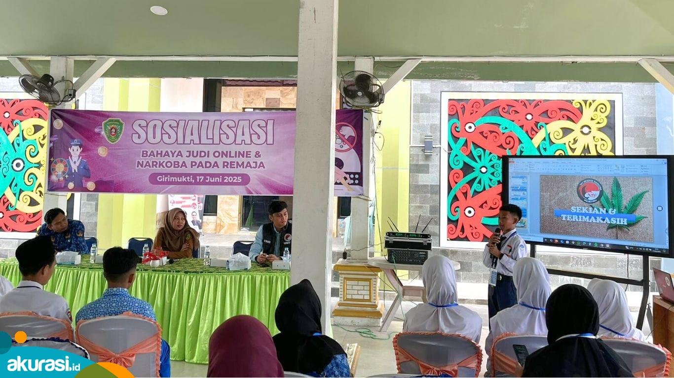 Diskominfo PPU Sosialisasikan Bahaya Judi Online dan Narkoba di Desa Girimukti