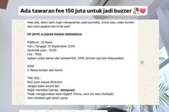 Jerome Polin Bongkar Tawaran Rp150 Juta Jadi Buzzer