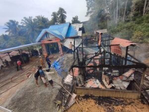 Kebakaran Hanguskan Rumah Warga di Suka Raja