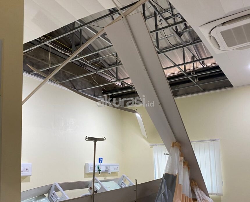 Plafon Gedung Rawat Inap RSUD RAPB PPU Ambruk