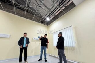 Pemasangan Sekat Gorden RSUD PPU