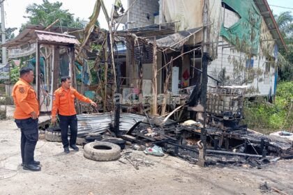 Dini Hari Terbakar, Rumah Kontrakan di Sepaku Ludes Tanpa Sisa