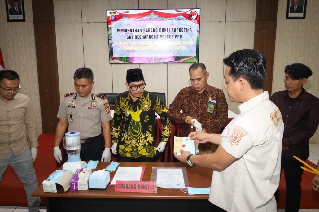Polres PPU Musnahkan 36 Gram Sabu Hasil Pengungkapan Kasus Narkoba