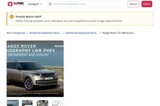 E-Katalog Pengadaan Range Rover Rp8,5 M dari CV Afisera Belum Aktif
