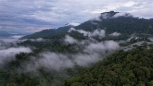 Gunung Liangpran di Kawasan Pegunungan Muller