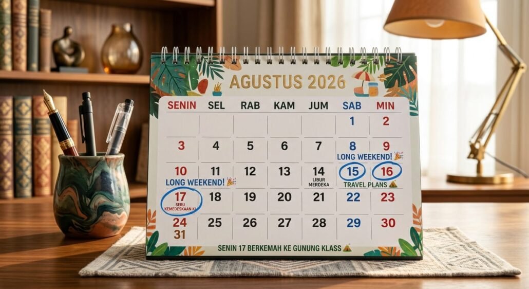 Jadwal Libur dan Cuti Agustus 2026