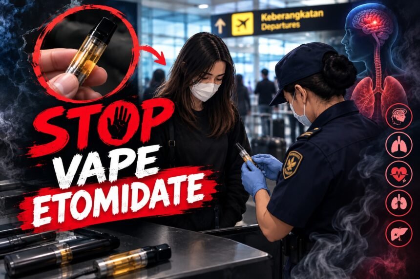 Ilustrasi Penangkapan Etomidate dalam Vape di Bandara (ist)
