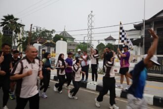 Bupati Kukar Buka Easy Run dan Senam Adhyaksa